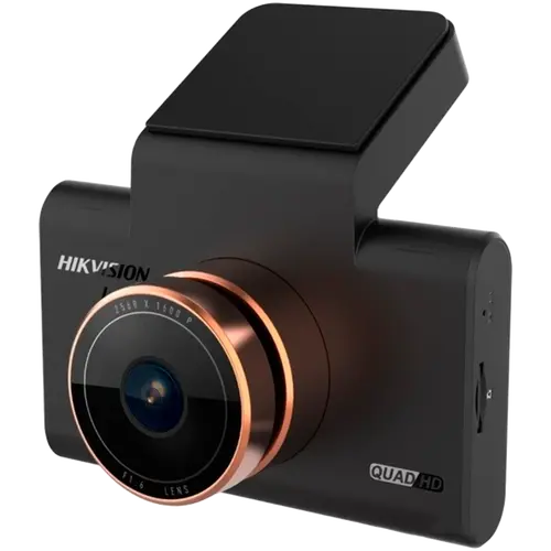 Hikvision FHD Dashcam C6 Pro, OS 05A20, 30 fps@1600P, H265, FOV 106°, 3" IPS screen, GPS, ADAS supported, micro SD up to 256 GB, built-in MIC and speaker, Wi-Fi, G-sensor, mini USB, 3.8m cable.