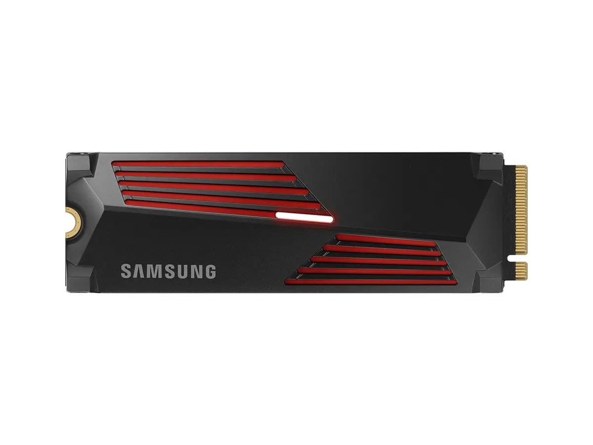 Твърд диск, Samsung SSD 990 PRO 4TB Heatsink PCIe 4.0 NVMe 2.0 M.2 V-NAND 3-bit MLC, 256-bit Encryption, Read 7450 MB/s Write 6900 MB/s
