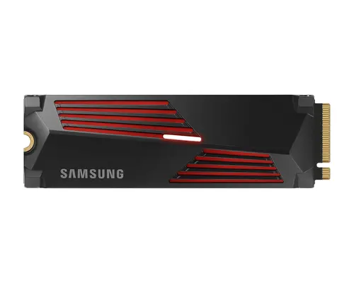 Твърд диск, Samsung SSD 990 PRO 4TB Heatsink PCIe 4.0 NVMe 2.0 M.2 V-NAND 3-bit MLC, 256-bit Encryption, Read 7450 MB/s Write 6900 MB/s