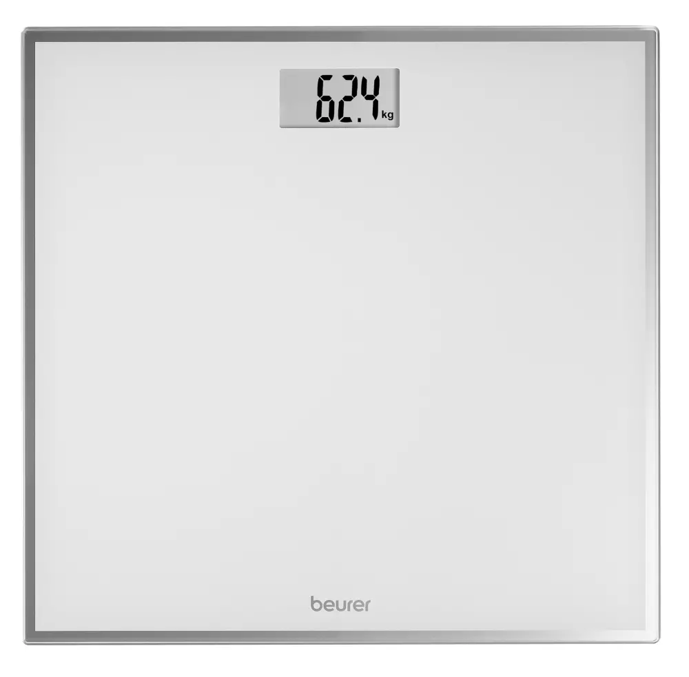 Cântar, Beurer GS 120 Kompakt Glass cântar de baie negru; Oprire automată, indicator de suprasarcină; 150 kg / 100 g - image 1