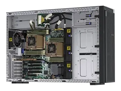 Сървър, Lenovo ThinkSystem ST550 Xeon Silver 4210 (10C, 2.2GHz, 13.75MB Cache/85W), 32GB 2933MHz (1x32GB, 2Rx4 RDIMM), O/B, 930-8i, 1x750W Titanium, XCC Enterprise - image 2