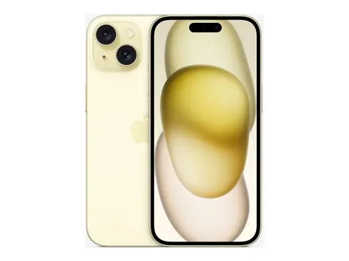 Мобилен телефон, Apple iPhone 15 256GB Yellow