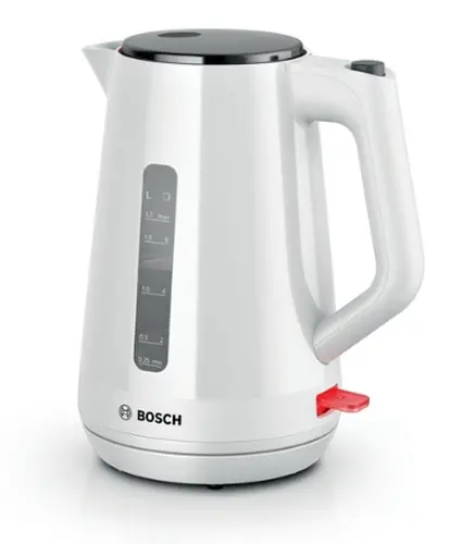 Ηλεκτρικός βραστήρας, Bosch TWK1M121, MyMoment Plastic Kettle, 2400 W, 1.7 l, Ένδειξη φλιτζανιών, Φίλτρο αλάτων, Τριπλή λειτουργία ασφαλείας, Λευκό Ηλεκτρικός βραστήρας, Bosch TWK1M121, MyMoment Plastic Kettle, 2400 W, 1.7 l, Ένδειξη φλιτζανιών, Φίλτρο αλάτων, Τριπλή λειτουργία ασφαλείας, Λευκό