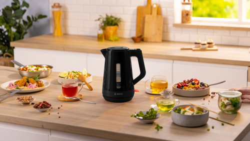 Електрическа кана, Bosch TWK1M123, MyMoment Plastic Kettle, 2400 W, 1.7 l, Cup indicator, Limescale filter, Triple safety function, Black - image 6