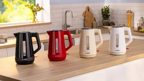Ηλεκτρικός βραστήρας, Bosch TWK1M123, MyMoment Plastic Kettle, 2400 W, 1.7 l, Ένδειξη φλιτζανιών, Φίλτρο αλάτων, Τριπλή λειτουργία ασφαλείας, Μαύρο - 9