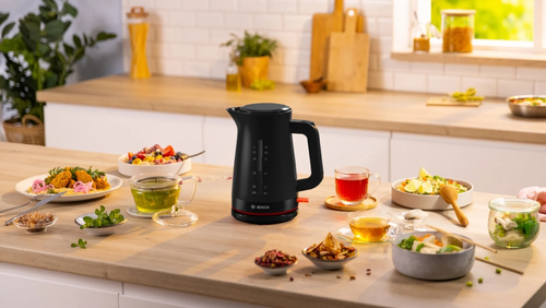 Електрическа кана, Bosch TWK3M123, MyMoment Plastic Kettle, 2400 W, 1.7 l, Cup indicator, Limescale filter, Triple safety function, Black - image 7