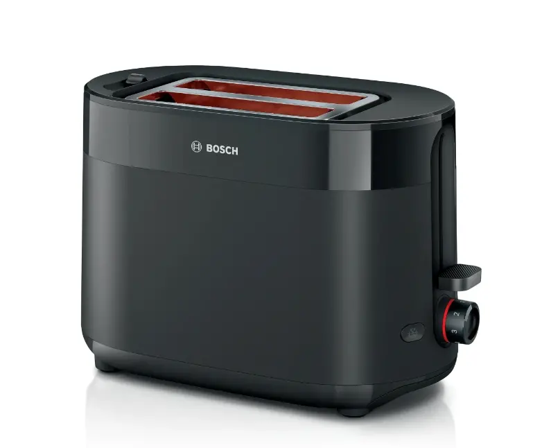 Prăjitor de pâine, Bosch TAT2M123, MyMoment Compact toaster, 950 W, oprire automată, setare pentru decongelare și reîncălzire, grătar de încălzire