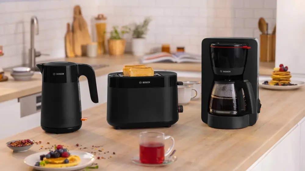 Τοστιέρα, Bosch TAT2M123, MyMoment Compact toaster, 950 W, αυτόματη απενεργοποίηση, ρύθμιση για απόψυξη και ξαναζέσταμα, ενσωματωμένη σχάρα θέρμανσης - image 2