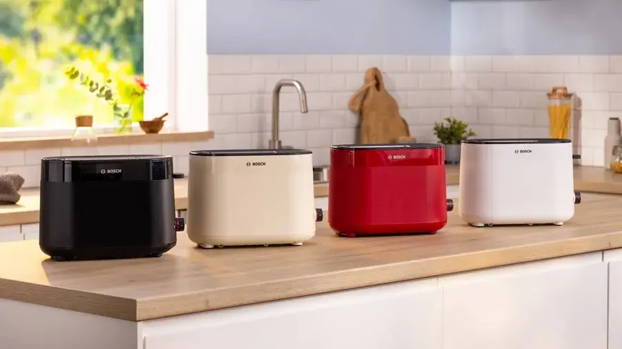 Тостер, Bosch TAT2M124, MyMoment Compact toaster, 950 W, Auto power off, Defrost and reheat setting, Integrated warming grid, High lift, Red - image 8