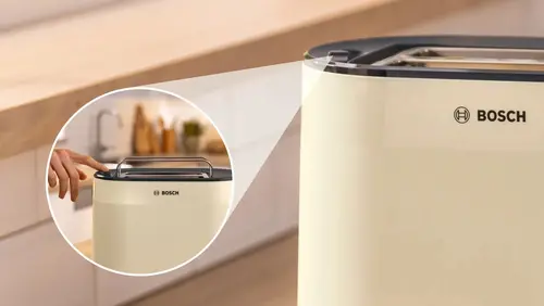 Φρυγανιέρα, Bosch TAT2M127, MyMoment Compact, 950 W, αυτόματη απενεργοποίηση, ρύθμιση απόψυξης και αναθέρμανσης, ενσωματωμένη σχάρα θέρμανσης, υψηλή - 2