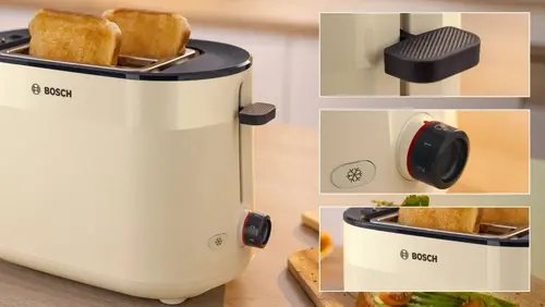 Φρυγανιέρα, Bosch TAT2M127, MyMoment Compact, 950 W, αυτόματη απενεργοποίηση, ρύθμιση απόψυξης και αναθέρμανσης, ενσωματωμένη σχάρα θέρμανσης, υψηλή - 6