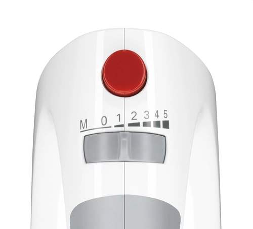 Миксер, Bosch MFQ3540, Hand mixer, 450 W, 5 speeds plus turbo function, White-gray - image 4