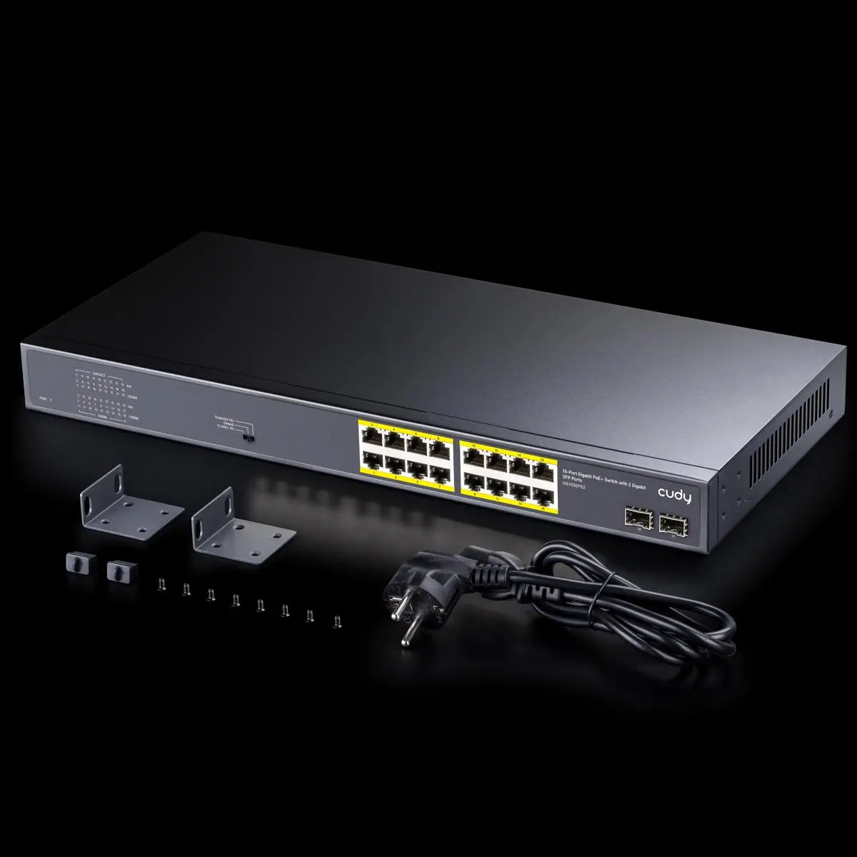 Switch Cudy GS1020PS2, 16 x Gigabit PoE, 2 x Gigabit SFP - image 3