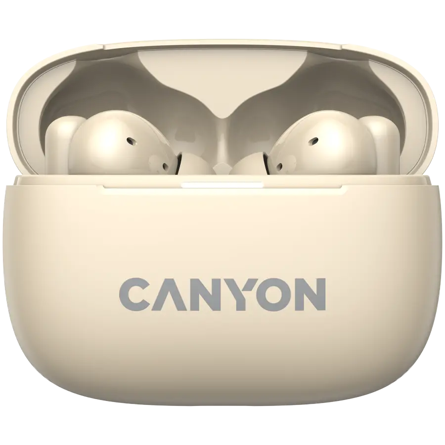 CANYON headset OnGo TWS-10 ANC+ENC Beige - image 1