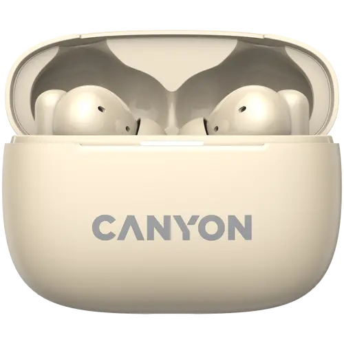 CANYON headset OnGo TWS-10 ANC+ENC Beige - image 1