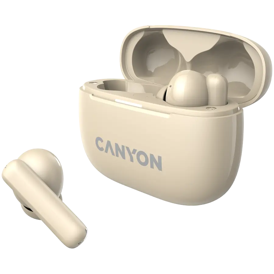 CANYON headset OnGo TWS-10 ANC+ENC Beige - image 2