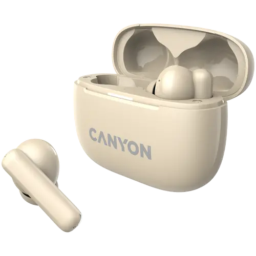 CANYON headset OnGo TWS-10 ANC+ENC Beige - image 2