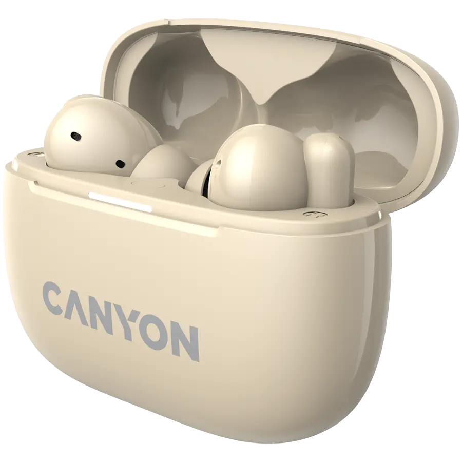 CANYON headset OnGo TWS-10 ANC+ENC Beige - image 3