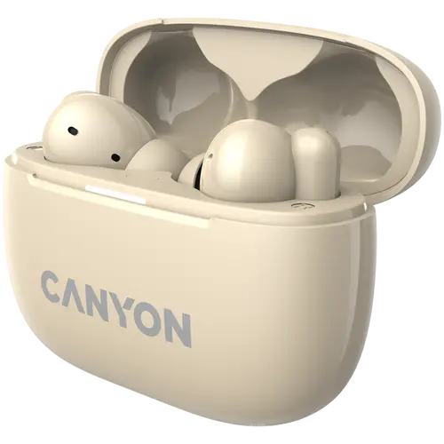 CANYON headset OnGo TWS-10 ANC+ENC Beige - image 3