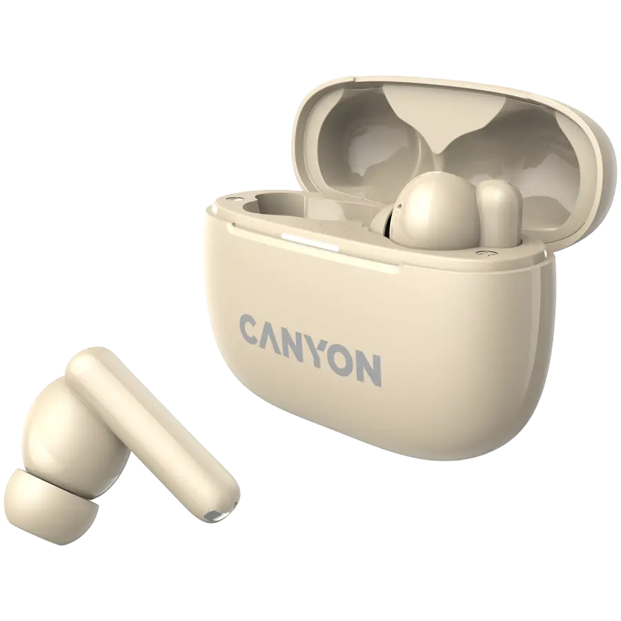 CANYON headset OnGo TWS-10 ANC+ENC Beige - image 4