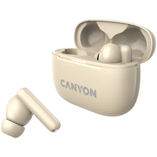 CANYON headset OnGo TWS-10 ANC+ENC Beige - image 4