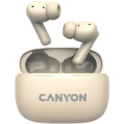 CANYON headset OnGo TWS-10 ANC+ENC Beige