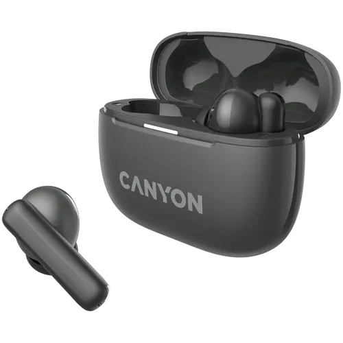 Headset Canyon OnGo TWS-10 ANC+ENC Grey (CNS-TWS10BK) - image 2