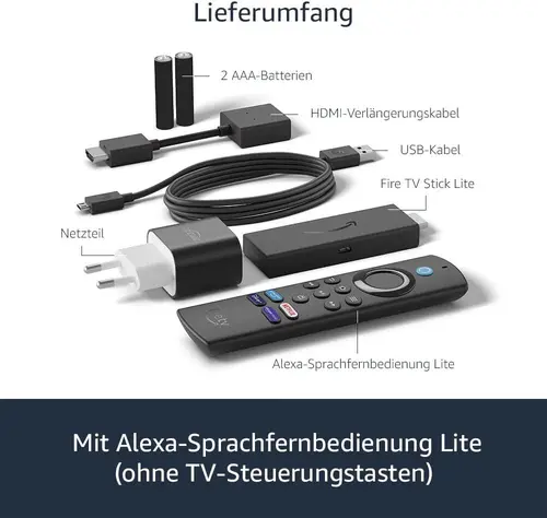 Мултимедиен плеър Amazon Fire TV Stick Lite, Alexa Voice Remote, Черен - image 1