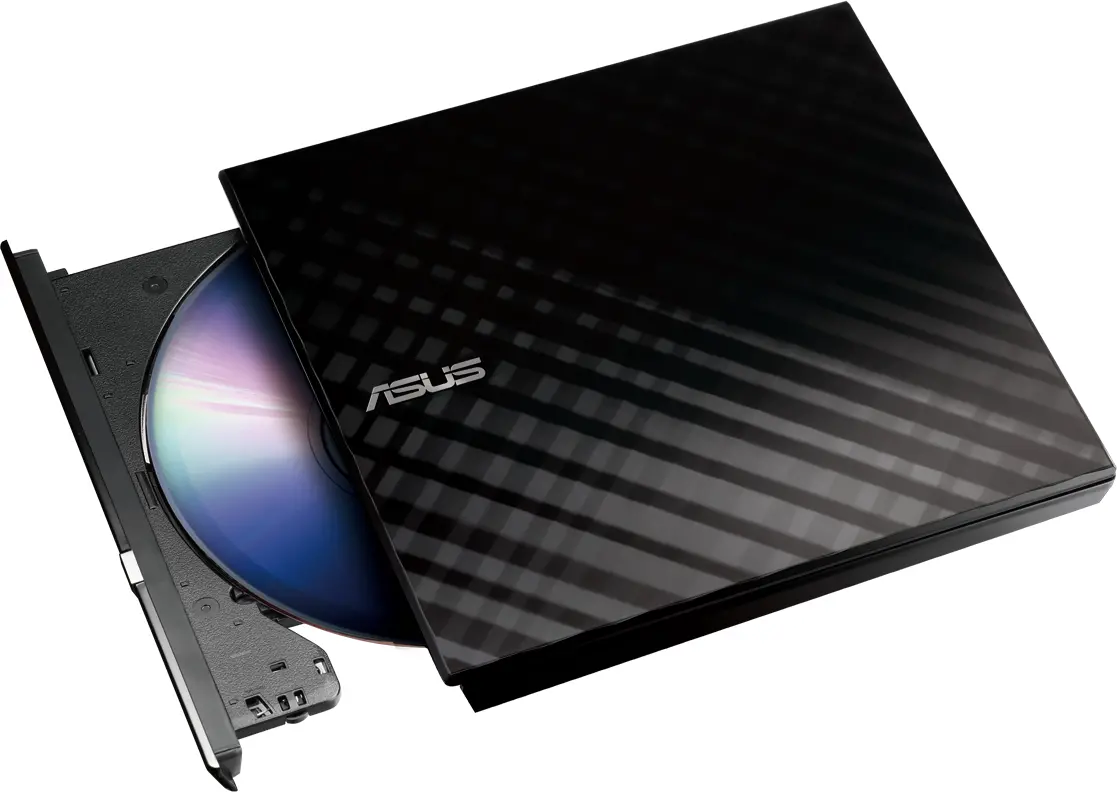 Unitate externă USB de scriere DVD ASUS SDRW-08D2S-U LITE, USB 2.0, negru