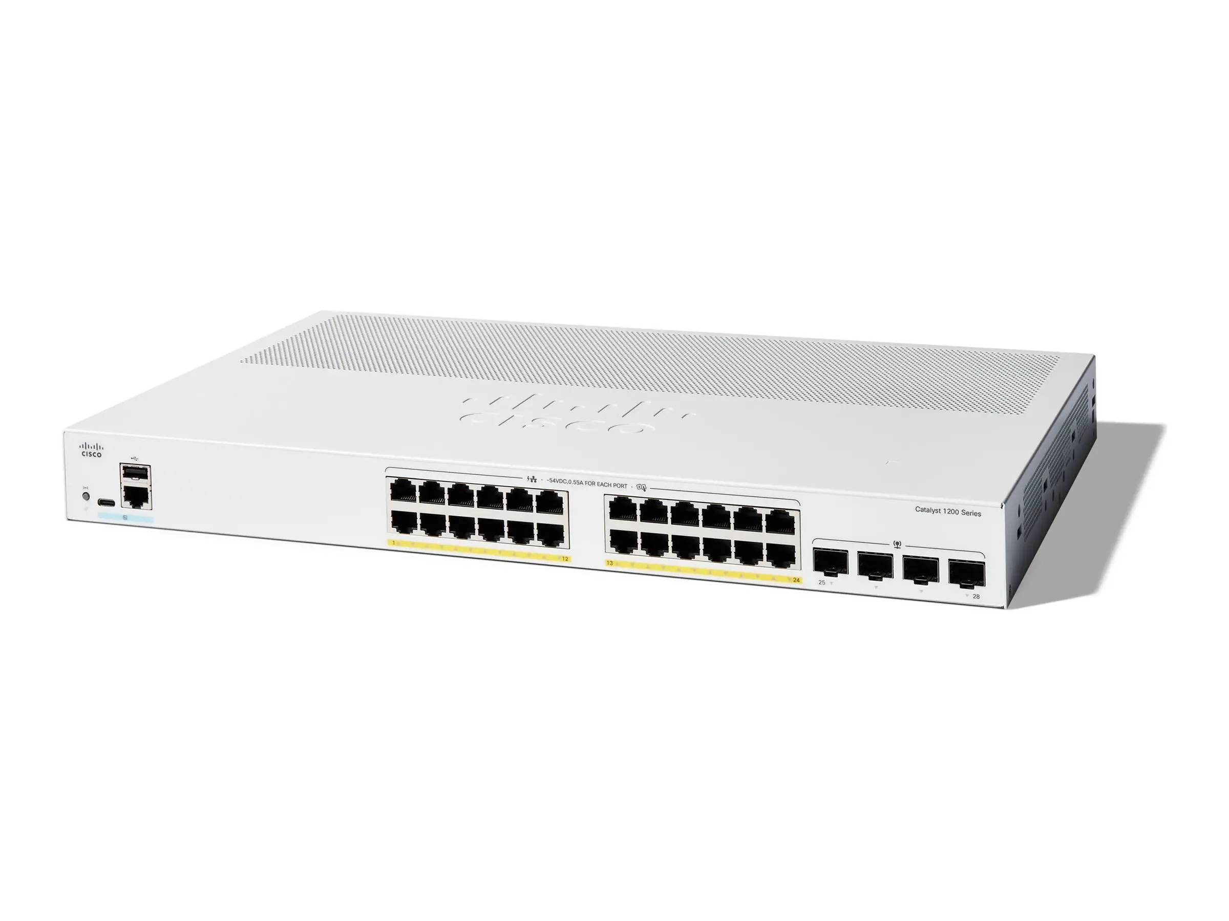 Комутатор, Cisco Catalyst 1200 24-port GE, PoE, 4x1G SFP - image 1