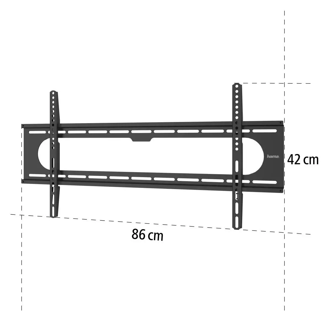 Стенна стойка за TV Hama Ultraslim FIX ,XL, 90", 229 см, 800х400, до 100 кг - image 3