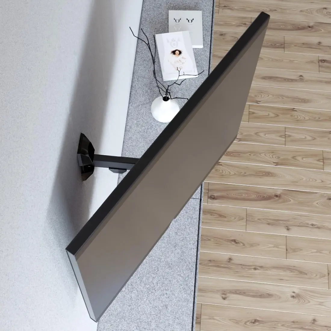 Suport de perete pentru TV HAMA, Fullmotion,10-26", 220820 - image 10