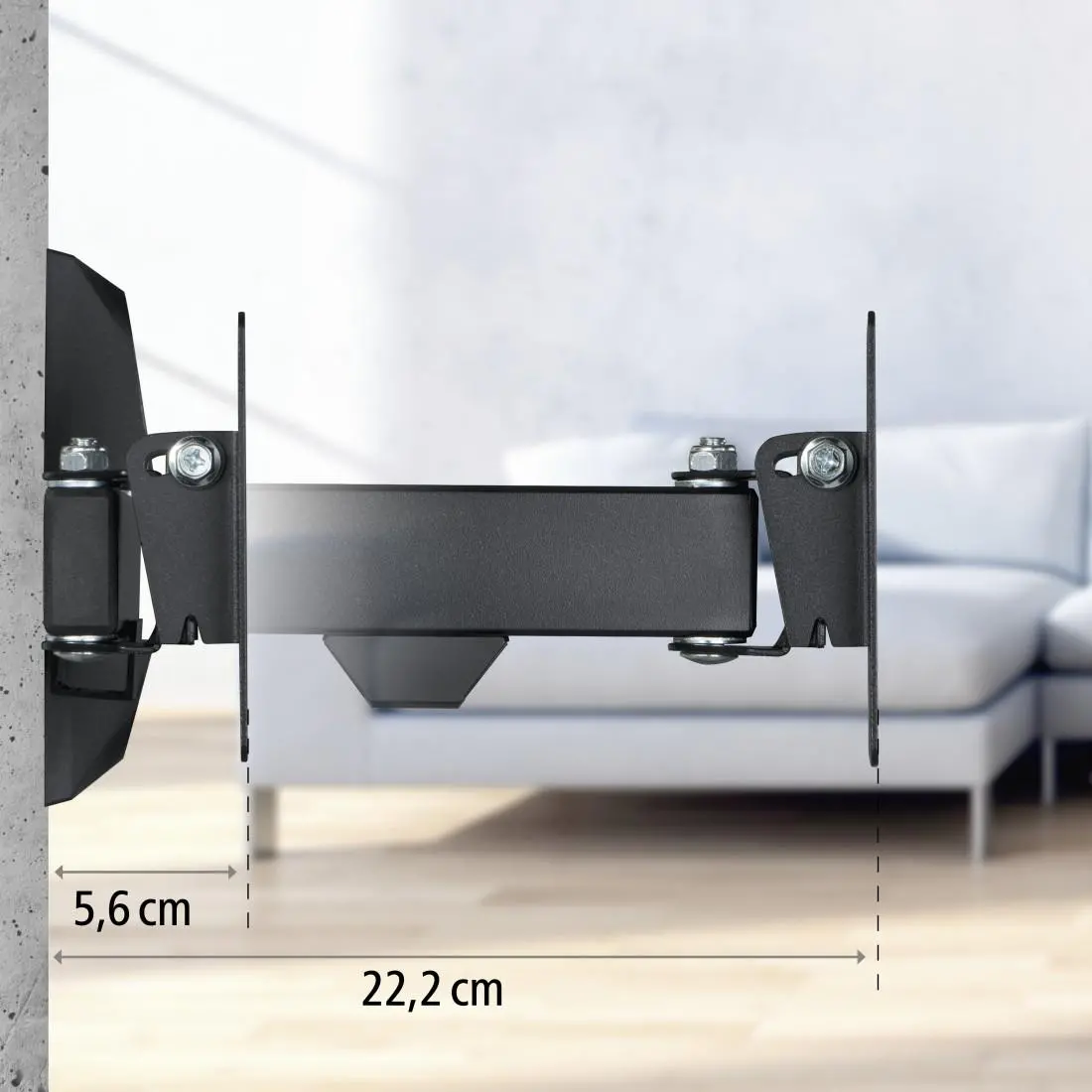 Suport de perete pentru TV HAMA, Fullmotion,10-26", 220820 - image 11