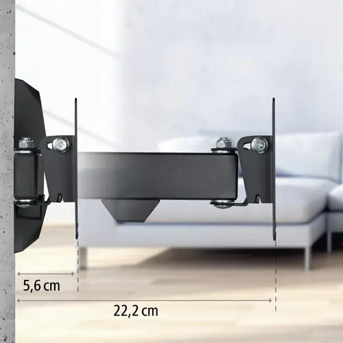 Suport de perete pentru TV HAMA, Fullmotion,10-26", 220820 - 12