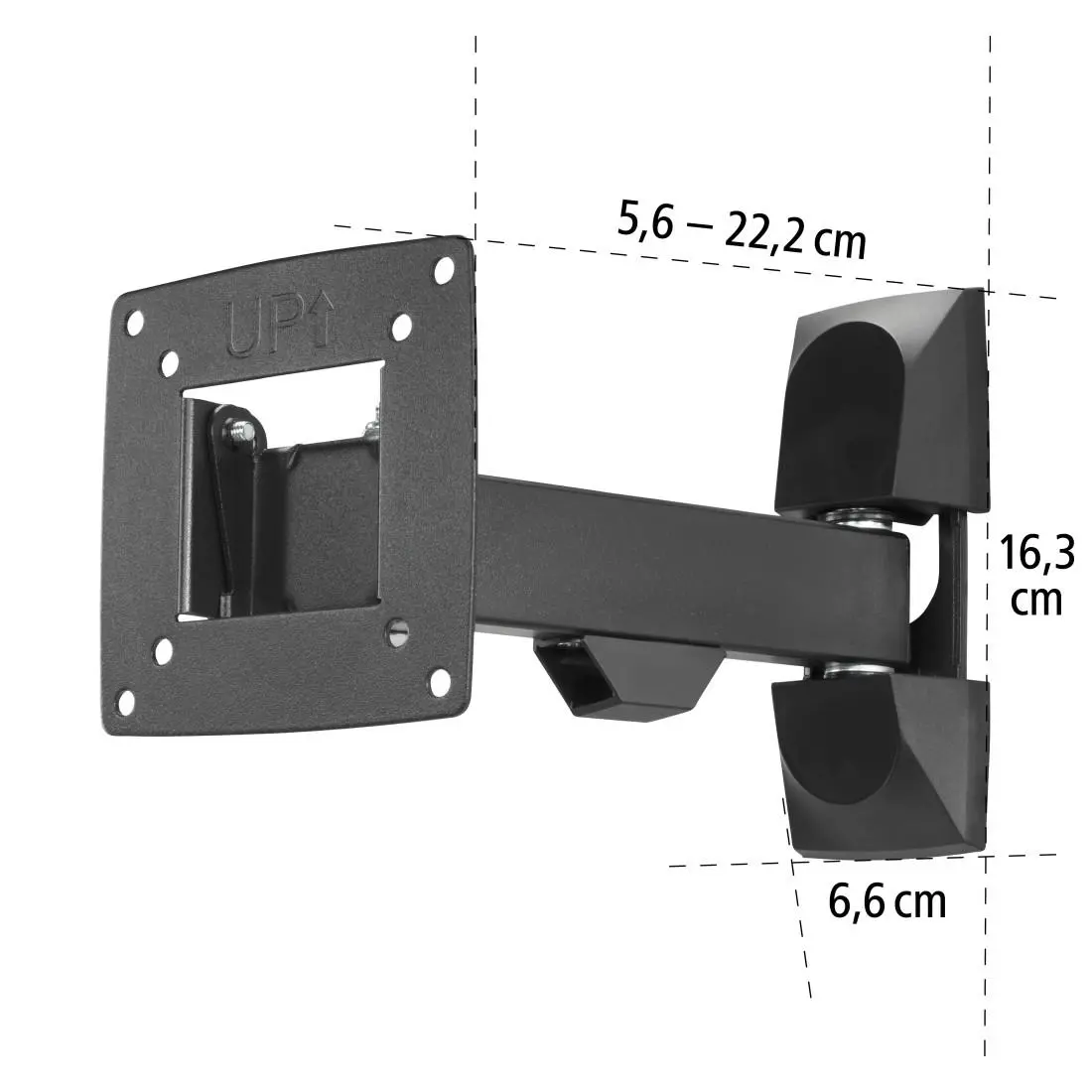 Suport de perete pentru TV HAMA, Fullmotion,10-26", 220820 - image 12