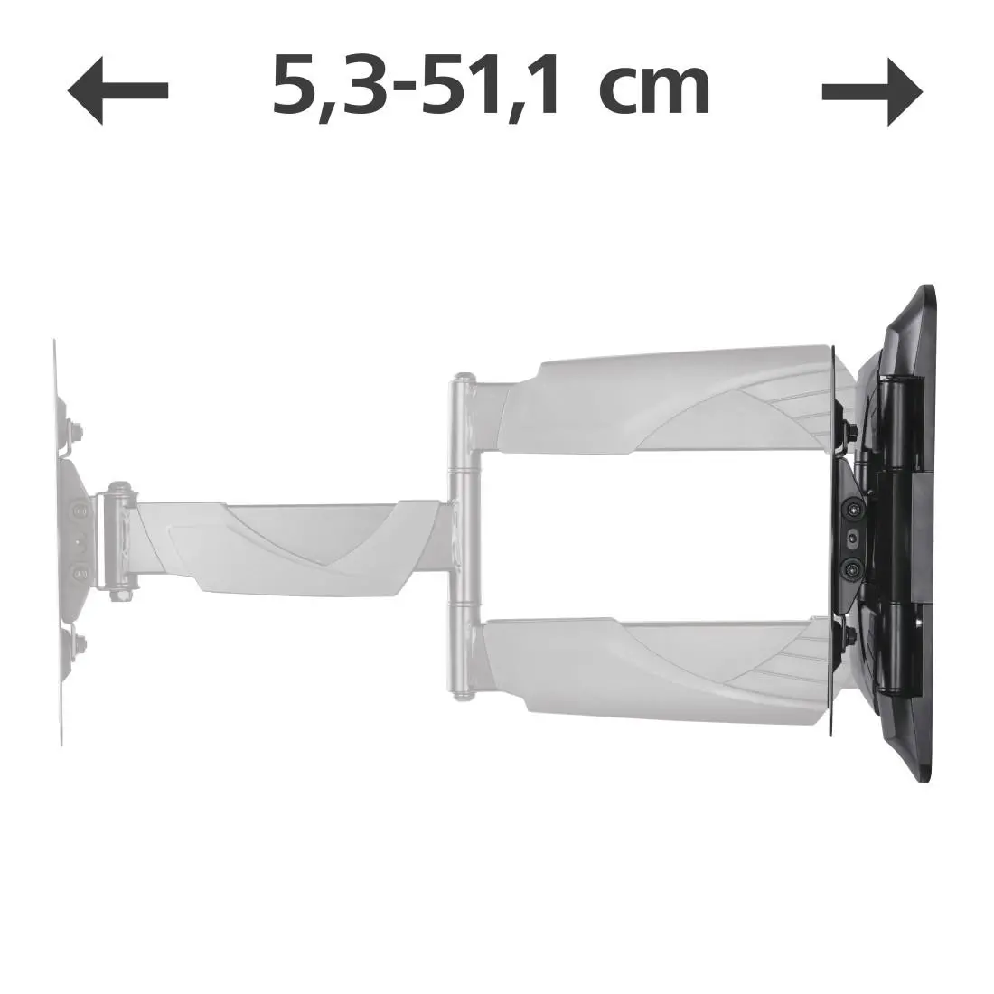 Стенна стойка за TV, FULLMOTION, до 48", 2 рамо, 220827 - image 6