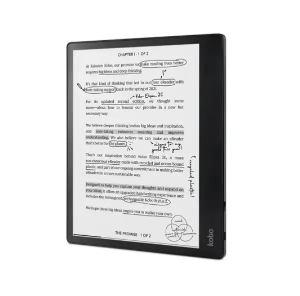 Cititor de cărți electronice, Kobo Elipsa 2E-Book Reader Pack, E Ink Carta 1200 ecran tactil, 10.3 inch, 1404 x 1872, 32 GB, CPU 2.0 GHz, USB-C - image 1