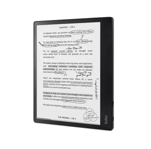 Cititor de cărți electronice, Kobo Elipsa 2E-Book Reader Pack, E Ink Carta 1200 ecran tactil, 10.3 inch, 1404 x 1872, 32 GB, CPU 2.0 GHz, USB-C - 2
