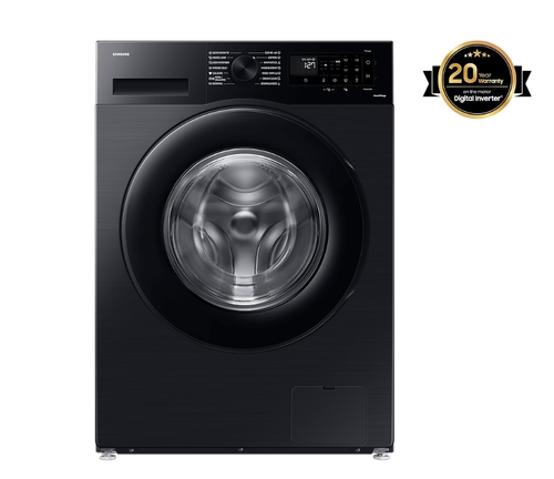 Пералня, Samsung WW80CGC04DABLE, Washing Machine, 8 kg, 1400 rpm,  Digital inverter motor, Energy Efficiency A, Spin Efficiency B, Eco Bubble, Bubble Soak, Hygiene Steam, WiFi , Smart Things, AI Energy mode, Black Inox