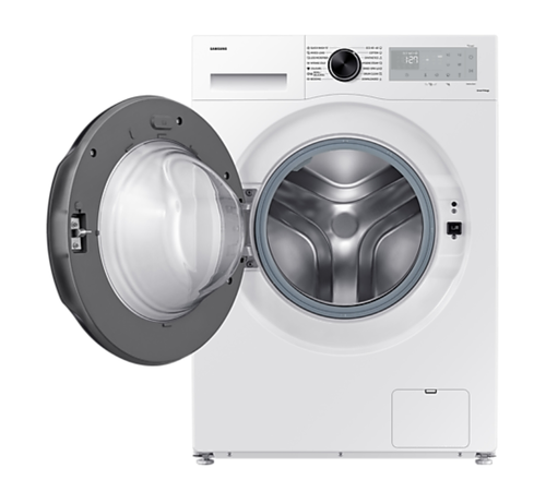 Пералня, Samsung WW90CGC04DAHLE, Washing Machine, 9 kg, 1400 rpm,  Digital inverter motor, Energy Efficiency A, Spin Efficiency B, Eco Bubble, Bubble Soak, Hygiene Steam, WiFi , Smart Things, AI Energy mode, White, Black door - image 5