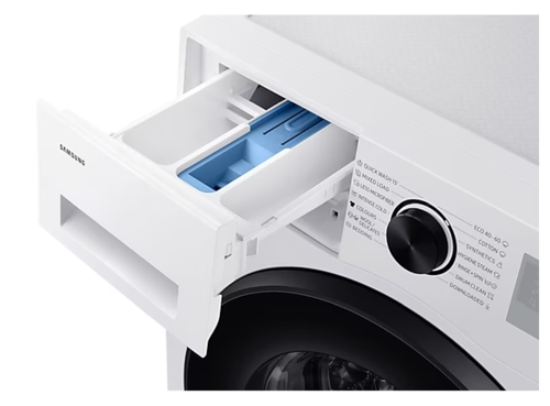 Пералня, Samsung WW90CGC04DAHLE, Washing Machine, 9 kg, 1400 rpm,  Digital inverter motor, Energy Efficiency A, Spin Efficiency B, Eco Bubble, Bubble Soak, Hygiene Steam, WiFi , Smart Things, AI Energy mode, White, Black door - image 8