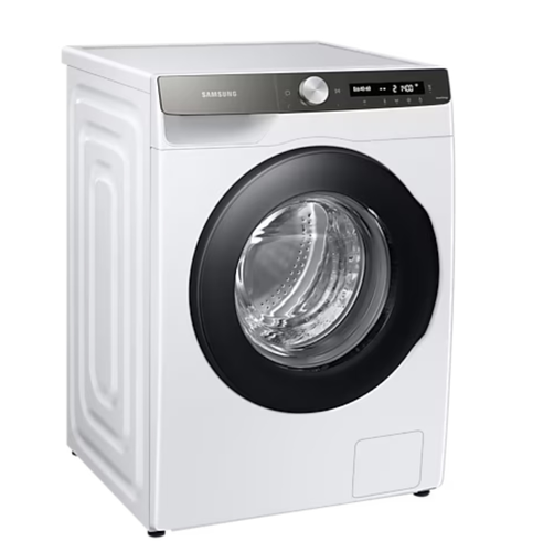 Пералня, Samsung WW80T534DATAS7, Washing Machine, 8 kg, 1400 rpm,  Digital inverter motor, Energy Efficiency A, Spin Efficiency B, AI Control, Auto dispense, Eco Bubble, Bubble Soak, Hygiene Steam, WiFi , Smart Things, AI Energy mode, White, Black door - image 1