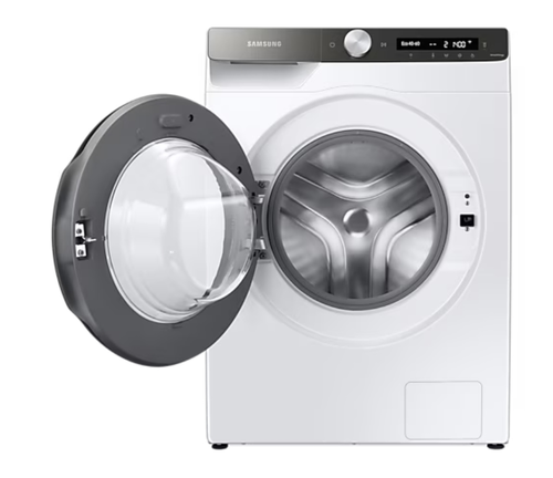 Пералня, Samsung WW80T534DATAS7, Washing Machine, 8 kg, 1400 rpm,  Digital inverter motor, Energy Efficiency A, Spin Efficiency B, AI Control, Auto dispense, Eco Bubble, Bubble Soak, Hygiene Steam, WiFi , Smart Things, AI Energy mode, White, Black door - image 4