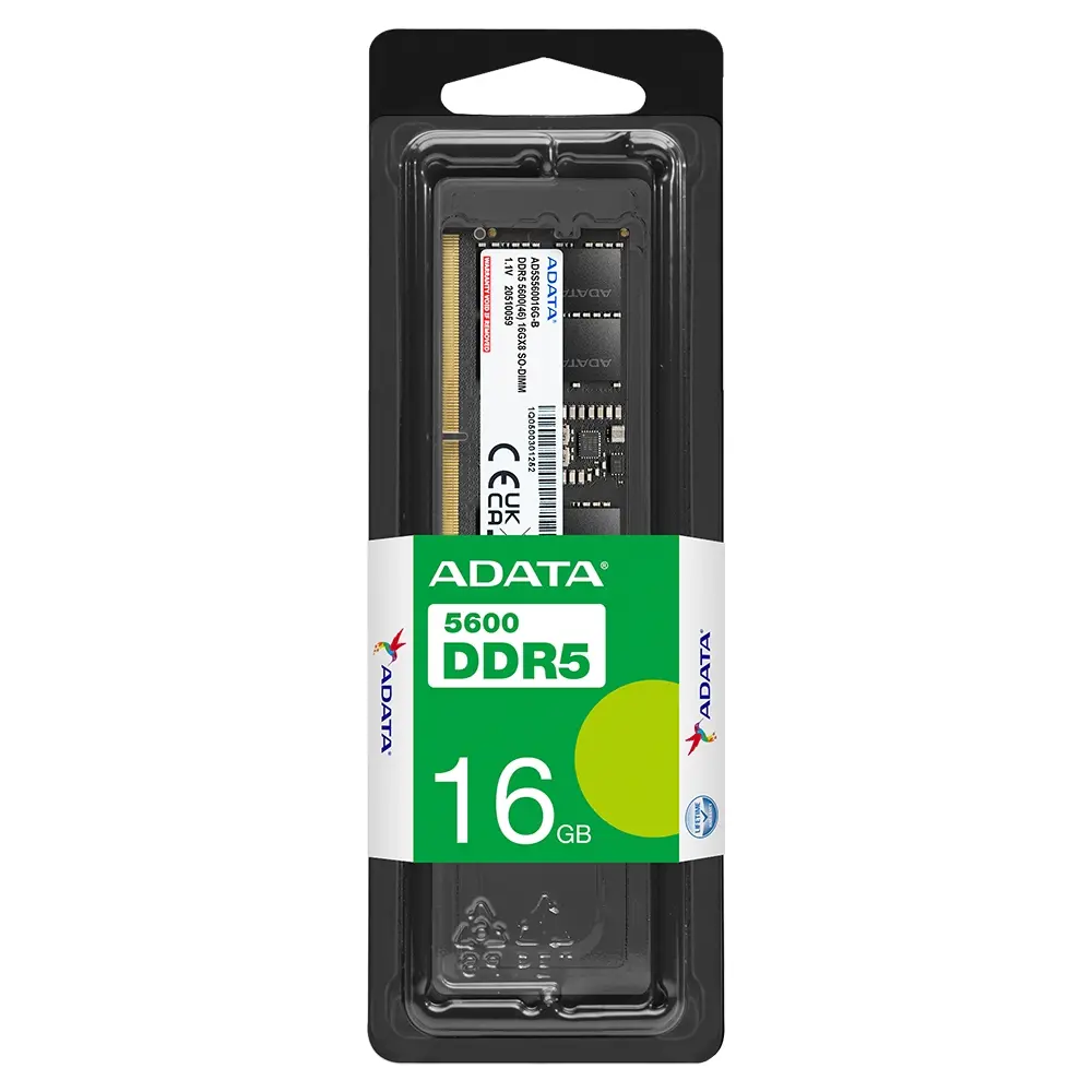 Памет, ADATA 16GB DDR5 5600 MHz SO-DIMM - image 1