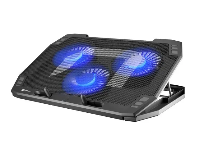 Stand, Natec Laptop Cooling Pad Oriole 15.6-17.3" 3 ventilatoare, iluminare Led, 2 USB