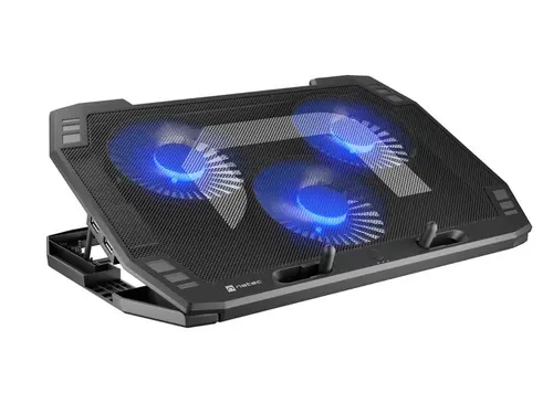 Охлаждаща система, Natec Laptop Cooling Pad Oriole 15.6-17.3" 3 Fans, Led Light, 2 USB - image 1