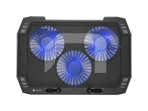 Охлаждаща система, Natec Laptop Cooling Pad Oriole 15.6-17.3" 3 Fans, Led Light, 2 USB - image 2