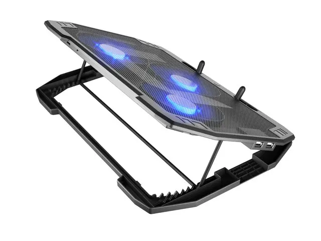 Stand, Natec Laptop Cooling Pad Oriole 15.6-17.3" 3 ventilatoare, iluminare Led, 2 USB - image 3