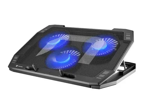 Stand, Natec Laptop Cooling Pad Oriole 15.6-17.3" 3 ventilatoare, iluminare Led, 2 USB - 1