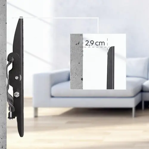 Επιτοίχια βάση για τηλεόραση, TILT, 122εκ., 48", 220806 - 9